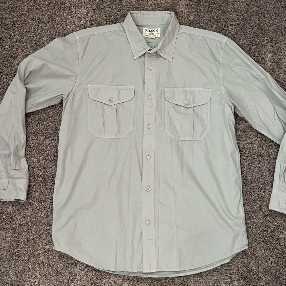 Filson washed feather cloth shirt